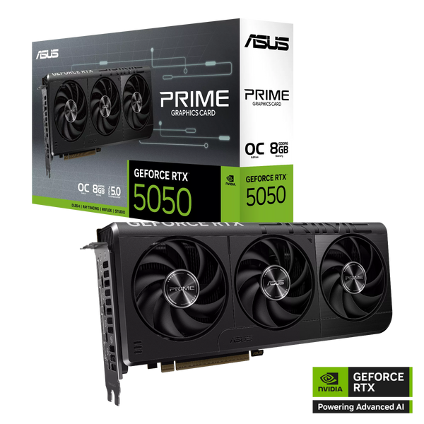 ASUS Prime GeForce RTX™ 5050 8GB GDDR6 OC Edition