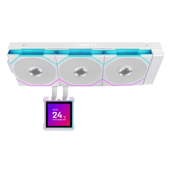 LIAN LI HYDROSHIFT II LCD-S 360TL 360MM AIO WHITE LIQUID COOLER
