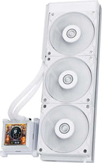 LIAN LI HYDROSHIFT LCD 360 360mm AIO white liquid CPU cooler - view 3