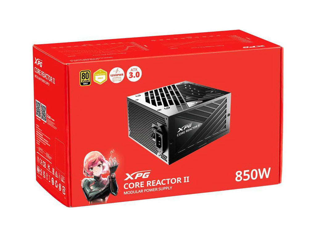 XPG BATTLECRUISER II Mid Tower Gaming Case with Core Reactor II 850W Power Supply
