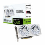 ASUS DUAL GeForce RTX 5060 8GB GDDR7 OC Edition White graphics card