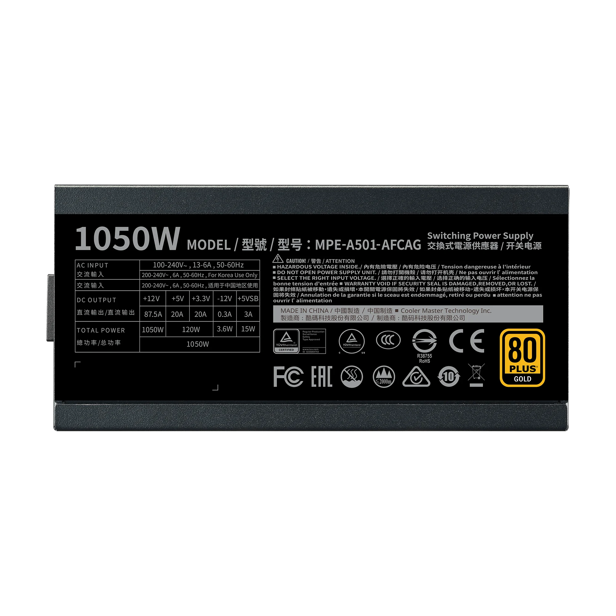 Cooler Master MWE Gold 1050 V2 ATX 3.1 Fully Modular Power Supply