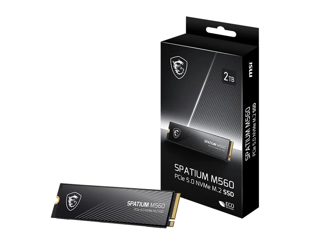 MSI SPATIUM M560 2TB PCIe 5.0 NVMe M.2 Internal SSD