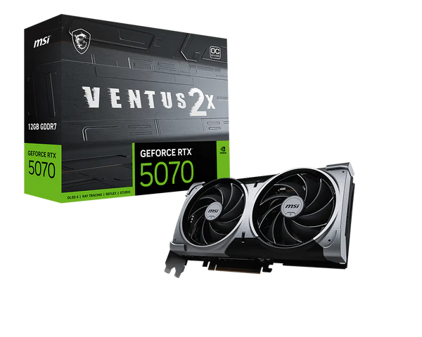 MSI GeForce RTX 5070 12G VENTUS 2X OC graphics card