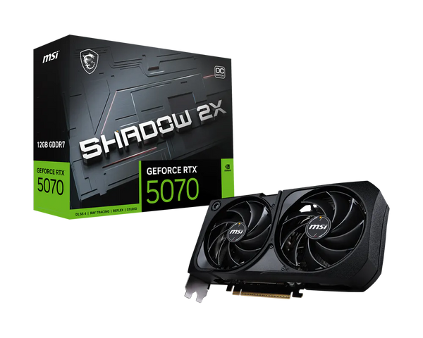 MSI GeForce RTX 5070 12G SHADOW 2X OC graphics card