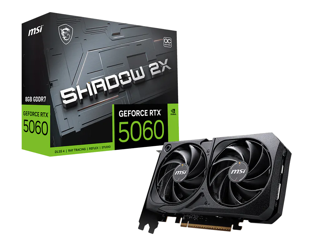 MSI GeForce RTX™ 5060 8G SHADOW 2X OC