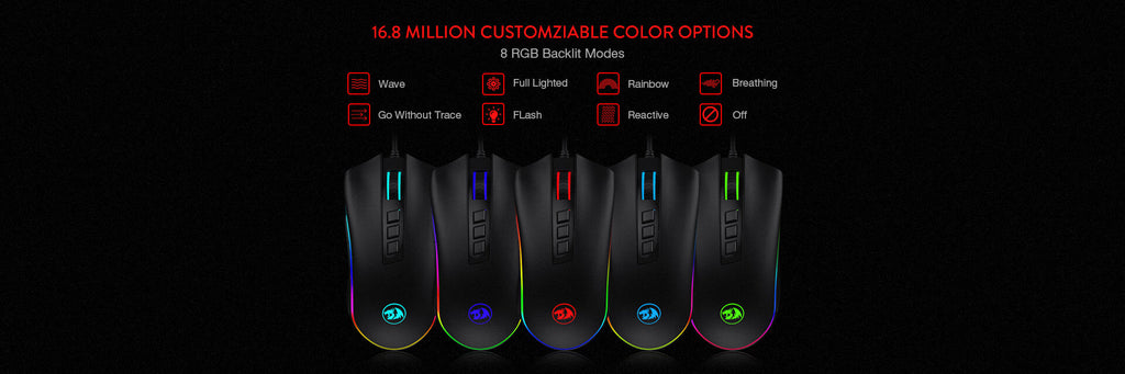 Redragon M711-FPS Cobra FPS gaming mouse - view 3