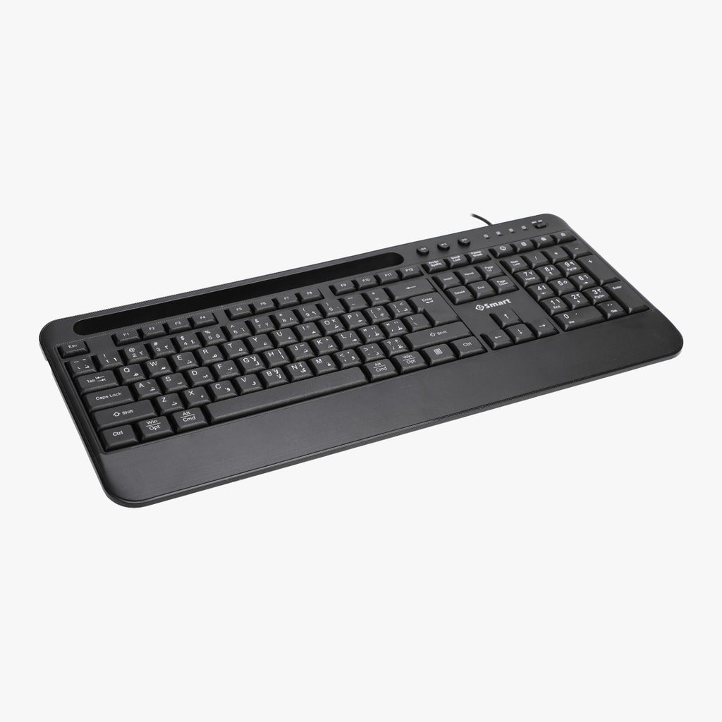 SMART KY-K683 USB wired keyboard with palm rest - view 2