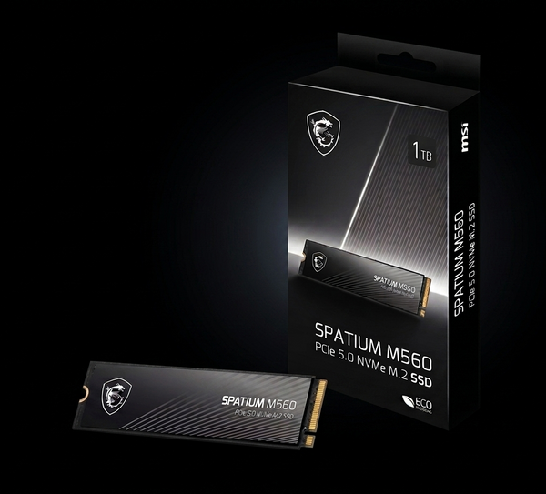MSI SPATIUM M560 1TB PCIe 5.0 NVMe M.2 Internal SSD