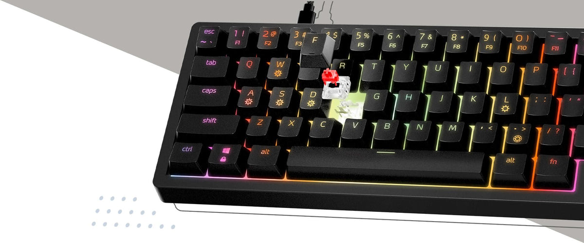 XPG SORCERER MINI 65% Mechanical Gaming Keyboard Red Switch
