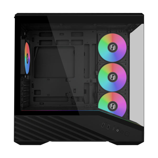LIAN LI VECTOR V100R MINI 4FAN ARGB BLACK + POWER SR750 GOLD
